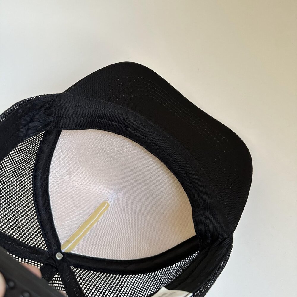 805 Elite Trucker Hat Mesh Back Adjustable Snap Back Cap Black With One Size - Picture 8 of 9
